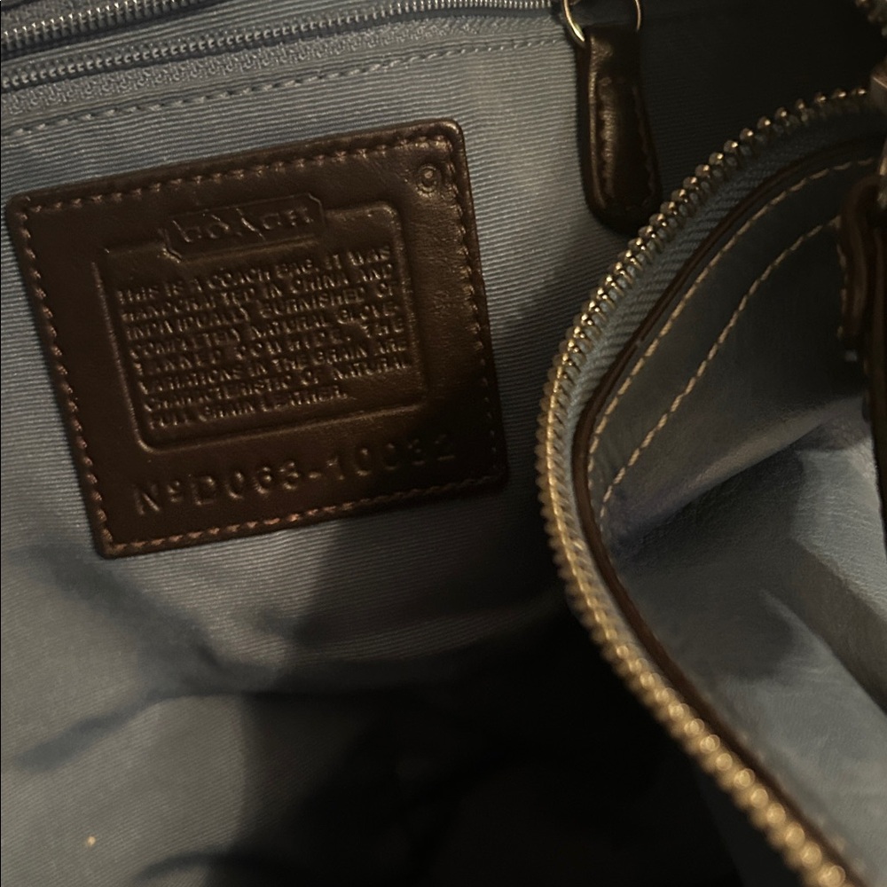 Blue Leather COACH Hobo Bag - Picture 3 of 6